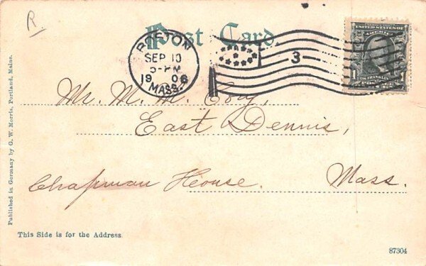 Steamer Nahanada in Boston, Massachusetts going through Hell Gate.