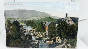 Vintage Antique Postcard Mill on The Cluny River Braemar VGC c1910