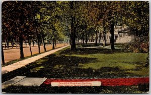 1910 Beautiful Resident Section West Market Street Lima Ohio OH Posted Postcard