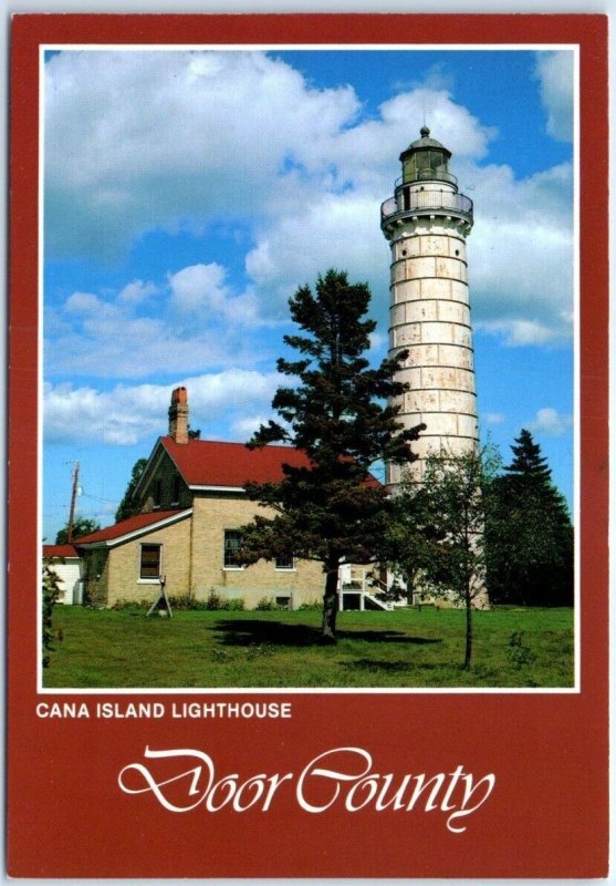 Postcard - Cana Island Lighthouse - Baileys Harbor, Wisconsin