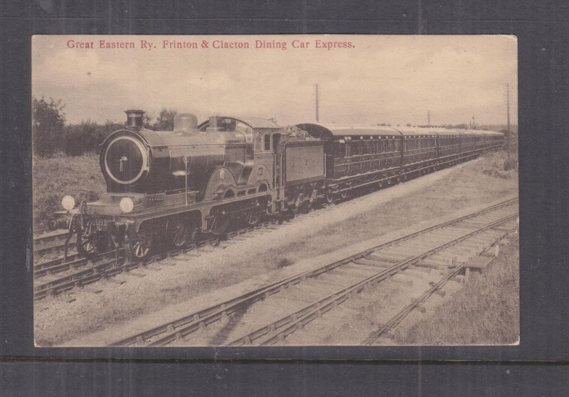 GREAT BRITAIN, GREAT EASTERN RAILWAY, FRINTON & CLACTON DINING CAR EXPRESS,TRAIN