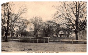 Connecticut  East Granby Soldier'Monument , Main Street