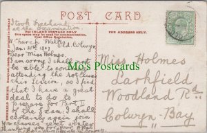 Genealogy Postcard - Holmes, Larkfield, Woodland Road, Colwyn Bay, Wales GL1336