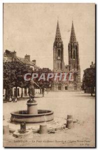 Saint Lo - Place des Beaux Regards and & # 39Escalier Notre Dame - Old Postcard