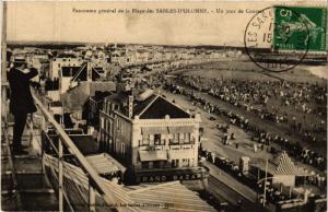 CPA Panorama general de la Plage des SABLES-d'OLONNE - Un jour de (297824)