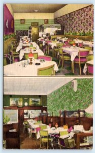 CHARLESTON, WV ~ Roadside KING'S WORLD FAMOUS RESTAURANT c1950s Linen Postcard