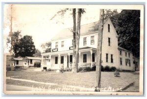 c1940's Lou's Guest House Coca Cola Winterport Maine ME Unposted RPPC Postcard 