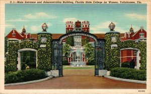 USA Main Entrance Administration Florida State College Tallahassee Linen 08.67