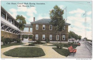 LAKE MANAWA, Iowa, PU-1910; Club House, Council Bluffs Rowing Association