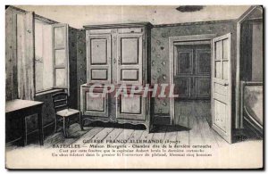 Postcard Old War Franco German Bazeilles House Bourgerie Chamie said the last...