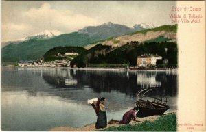 CPA Lago di como Veduta di Bellagio colla Villa Melzi ITALY (802288)