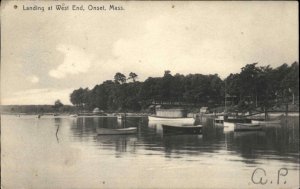 Onset Massachusetts MA Landing at West End c1910 Vintage Postcard