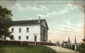 Halifax NS Church Parade Garrison Chapel c1910 Postcard