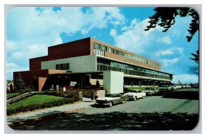 Postcard WA Modern Compton Union State College Of Washington Old Cars