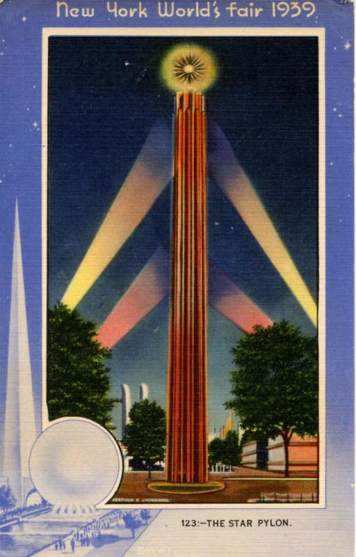 NY - New York World's Fair, 1939. The Star Pylon