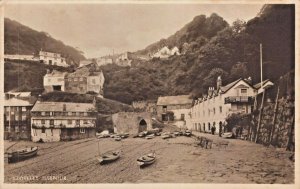 CLOVELLY DEVON ENGLAND~HARBOUR~TUCK REAL PHOTOGRAPH POSTCARD