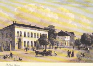 Germany Hanau Posthaus um 1860