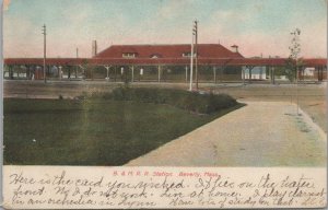 Postcard B & M Railroad Station Beverly MA 1909