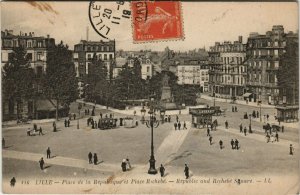 CPA LILLE Place de la République et Place Richebé (663706)