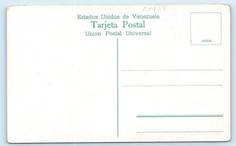 Saludo de Venezuela Miraflores Caracas Gathmann Hnos Postcard