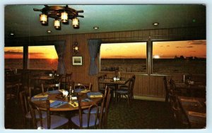 STEVENSVILLE, Maryland MD ~ Interior PIER #1 Restaurant Marina 1974 Postcard