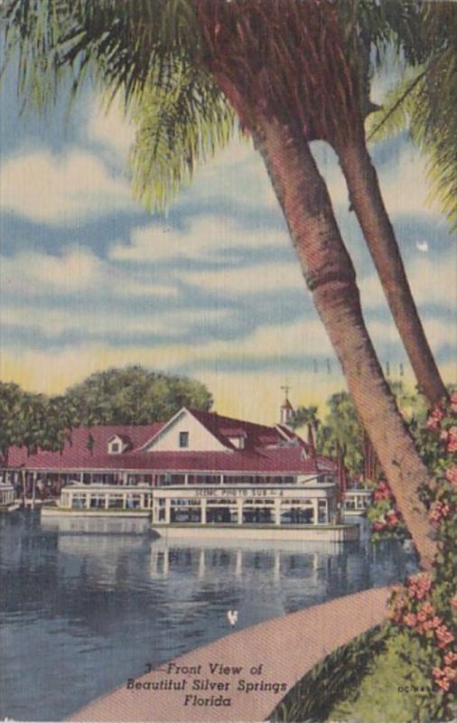 Florida Silver Springs Front View 1954 Curteich
