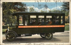 Bus - Rochester Auto Car Line Minnesota MN 1917 Used Postcard