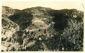 Birdseye Red River New Mexico 1920s RPPC Photo Postcard 21-3936