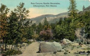 ALBUQUERQUE  NEW MEXICO11352 Bear Canyon Sandia postcard C-1910