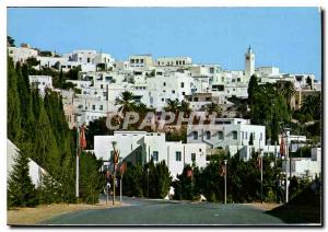 Modern Postcard Sidi Bou Said Panoramic Kahia rue de Marseille Tunis