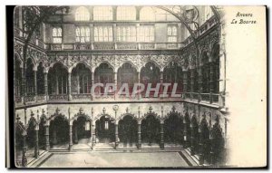 Old Postcard Antwerp Bourse