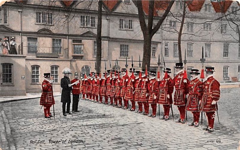 Roll Call, Tower of London London United Kingdom, Great Britain, England Unused 