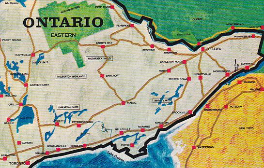 Canada Map Of Eastern Ontario