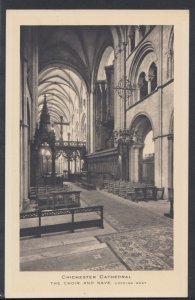 Sussex Postcard - Chichester Cathedral - The Choir and Nave    RS10471