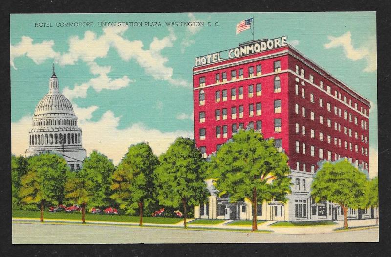 Hotel Commodore Union Station Washington DC unused c1930s