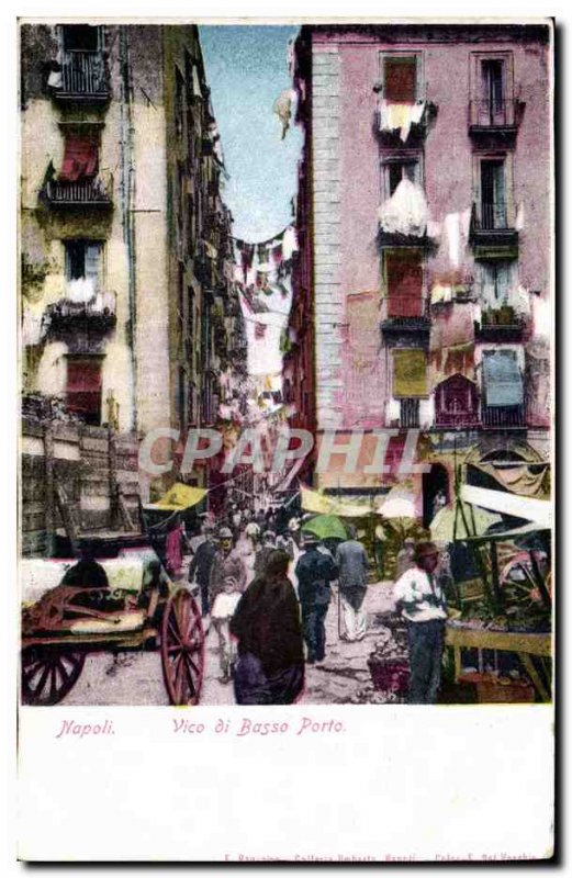 Italia - Italy - Italy - Naples - Napoli - Vico di Basso Porto - Old Postcard