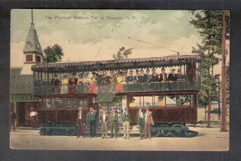 K48 Celoron, N.Y. The Pullman Session Car Colored 1907 Falconer, N.Y. 