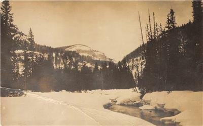 RPPC Snow, Mountains Postmarked Lima, Montana 1924 Vintage Postcard