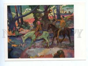 181348 Polynesia ford by Gauguin old postcard