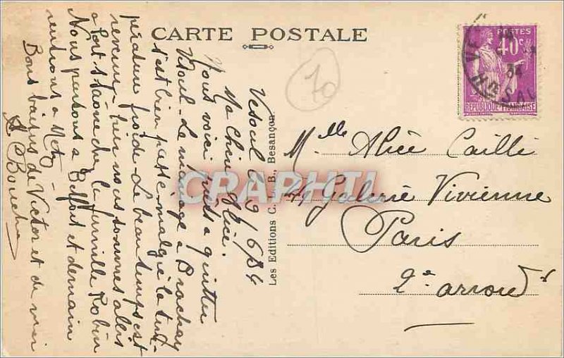 Old Postcard Vesoul (Haute Saone) General view
