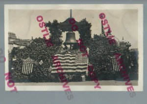 San Francisco CALIFORNIA RPPC 1915 P.P.I.E. Exposition LIBERTY BELL Flag