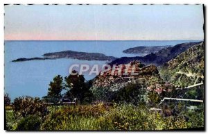 Modern Postcard Eze Village and Cap Ferrat