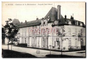 Old Postcard Rueil Malmaison Chateau De La Facade South West