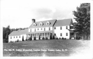 Postcard RPPC New York Tupper Lake Ashby Memorial Legion Camp $5 Photo 23-9787