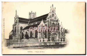 Old Postcard Bourg L & # 39Eglise Brou