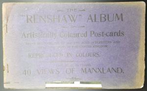 Vintage Renshaw Postcard Album of 40 Views of Manxland, Isle of Man, Complete 