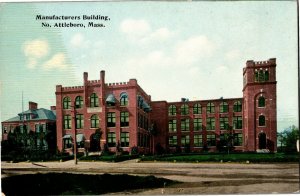 Manufacturers Building, North Attleboro MA Vintage Postcard B05