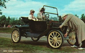 Vintage Postcard 1914 Classic Ford Roadster Model Automobile Car Transportation