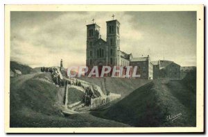 Postcard Old La Salette place the appearance and the Basilica