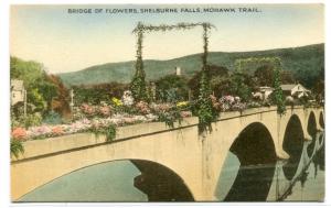 Bridge of Flowers Shelburne Falls Mohawk Trail Massachusetts postcard